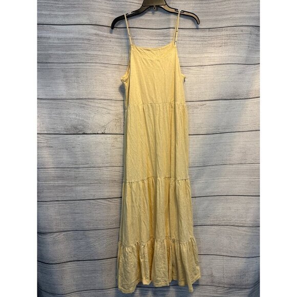 Z Supply Yellow Tiered Maxi Dress Size M - Picture 2 of 2